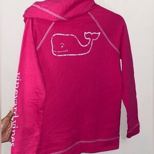 VINEYARD VINES LONG SLEEVE EDGARTOWN VINTAGE WHALE HOODIE